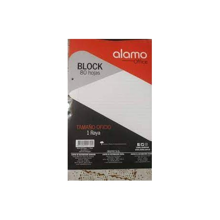 BLOCK OFICIO 80 HOJAS 1R ALAMO