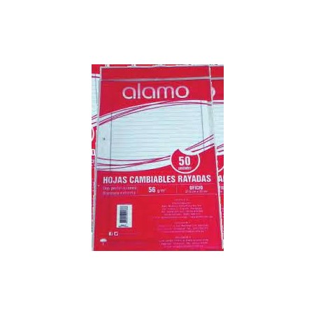 HOJA DOBLE OFICIO ALAMO 1R X 25 UNID.