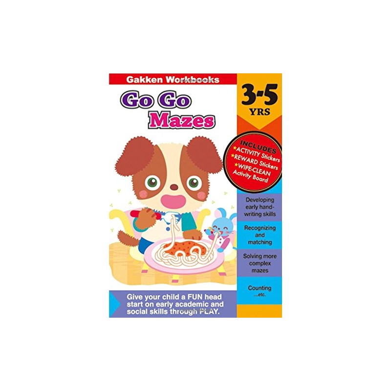 LIBRO GO GO MAZES 3-5 AÑOS