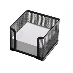 CUBO PORTANOTAS METALICO NEGRO