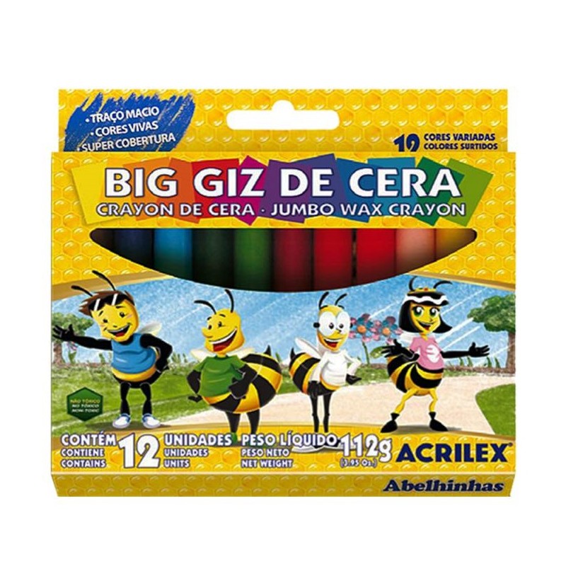 CRAYOLA ACRILEX JUMBO X 12 UNID.