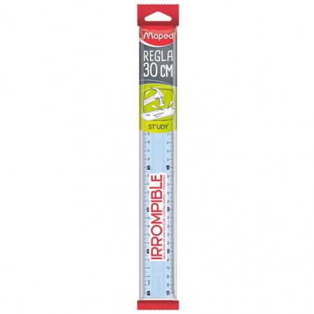 REGLA MAPED STUDY 30CM IRROMPIBLE 245612