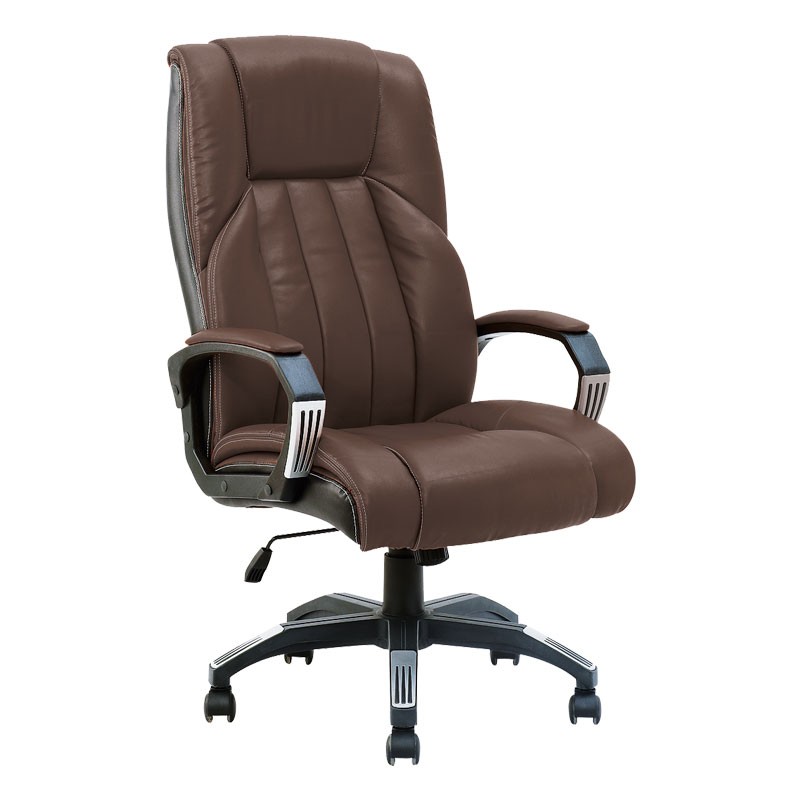 SILLA OFICINA GIRATORIA EJECUTIVA Y-2870 ECOCUERO MARRON CONSUMER