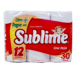 PAPEL HIGIENICO SUBLIME...