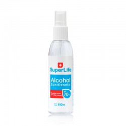 ALCOHOL SANITIZANTE 70% SUPERLIFE 110 ML NEUTRO