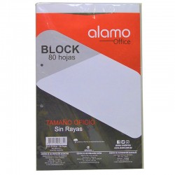 BLOCK OFICIO SIN RAYAS 80 HOJAS ALAMO