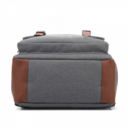 MOCHILA KOLKE KVM-534 15,6" GRIS CLARO Y MARRON