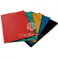 CARPETA ARCHIVADORA PLASTIFICADA CON GOMA COLORES VARIOS