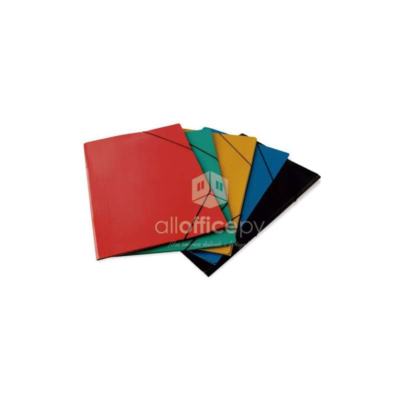 CARPETA ARCHIVADORA PLASTIFICADA CON GOMA COLORES VARIOS