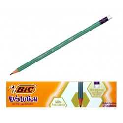 LAPIZ DE PAPEL BIC EVOLUTION HB-2 CON BORRADOR